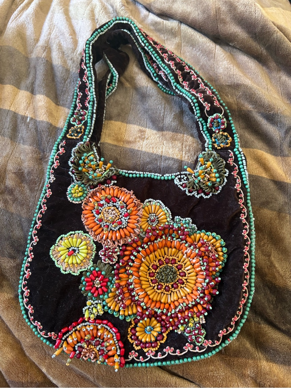 zara beaded purse